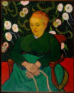 Vincent van Gogh - La Berceuse (Woman Rocking a Cradle; Augustine-Alix Pellicot Roulin, 1851–1930)