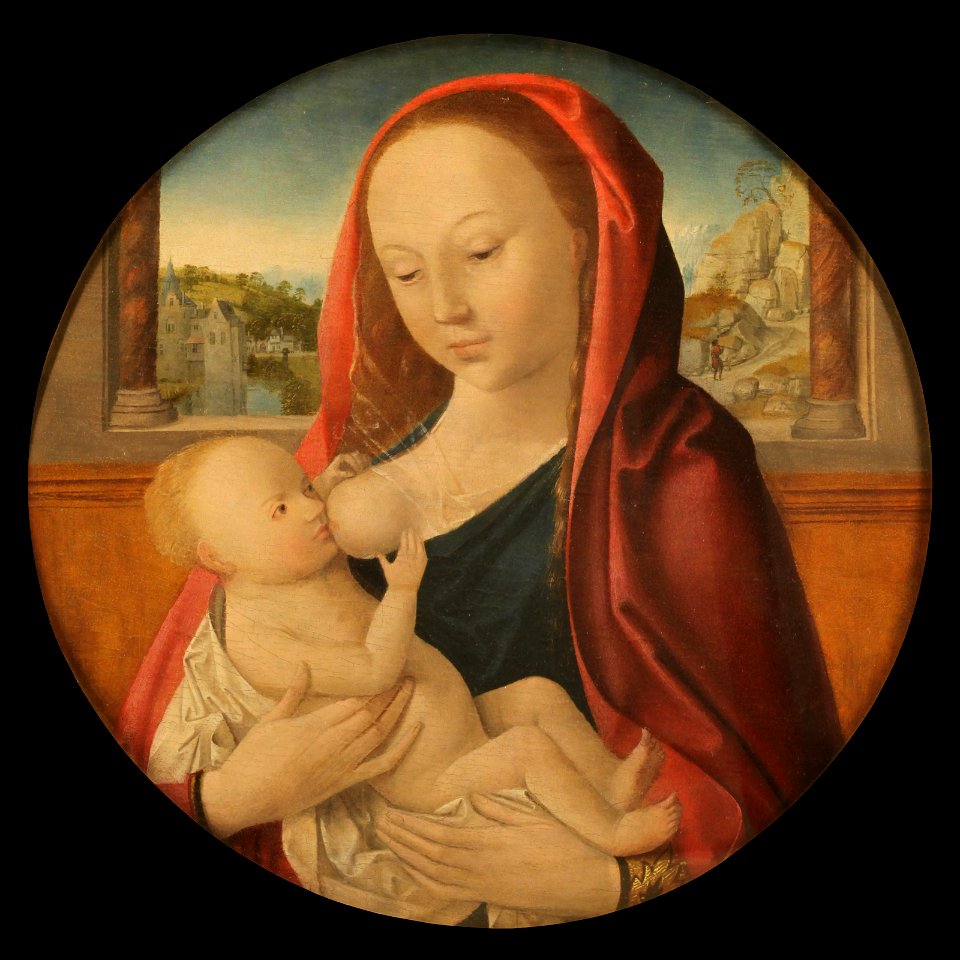 Virgin giving milk-After Master from Flemalle IMG 0652