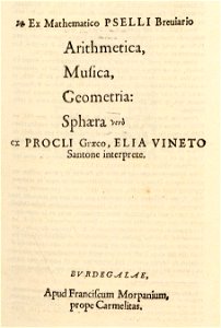 Vinet - Psellos (1554)