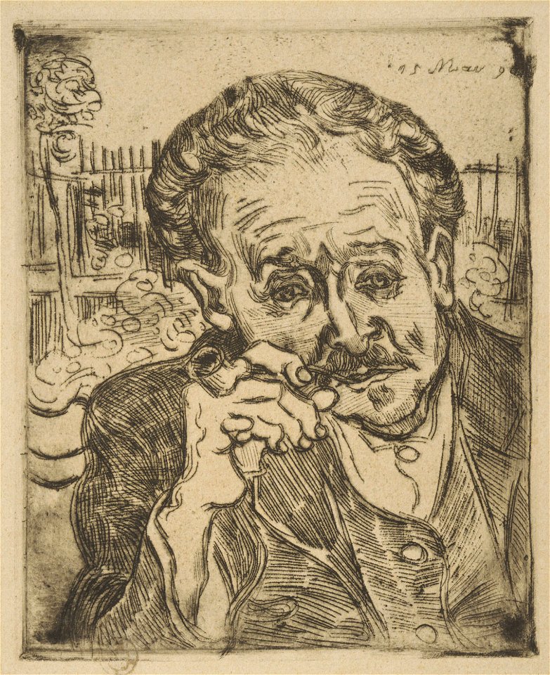Vincent van Gogh - Man with a Pipe (Portrait of Dr. Paul Gachet)