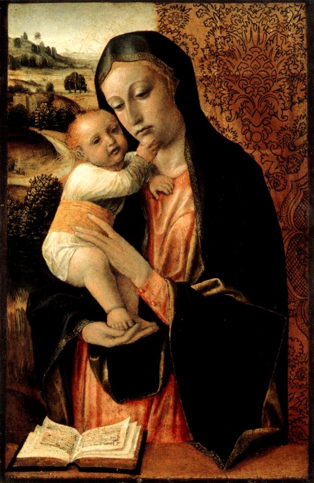 Vincenzo foppa, madonna col bambino, milano