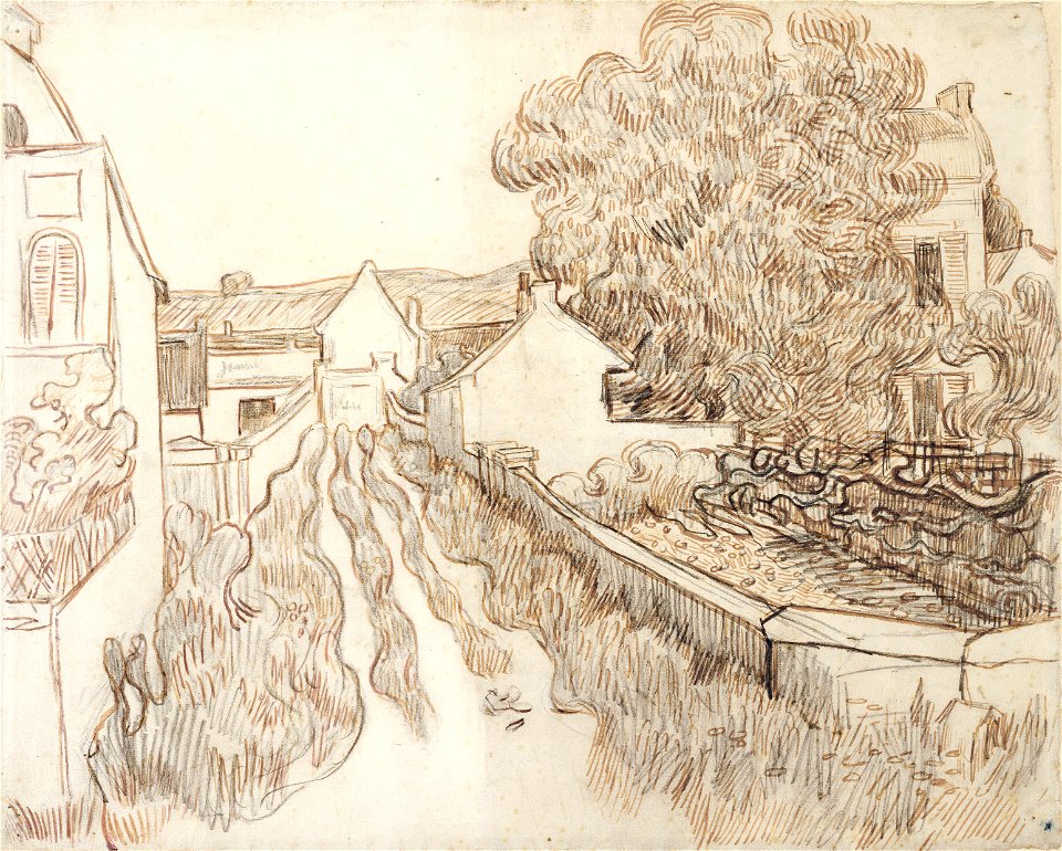 Vincent van Gogh - Dead End Street with Houses F1638r JH1996