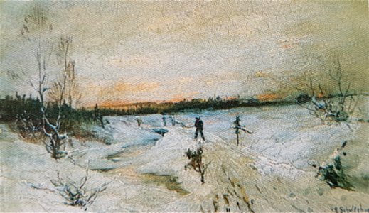 Vinterlandskap x Anshelm Schultzberg