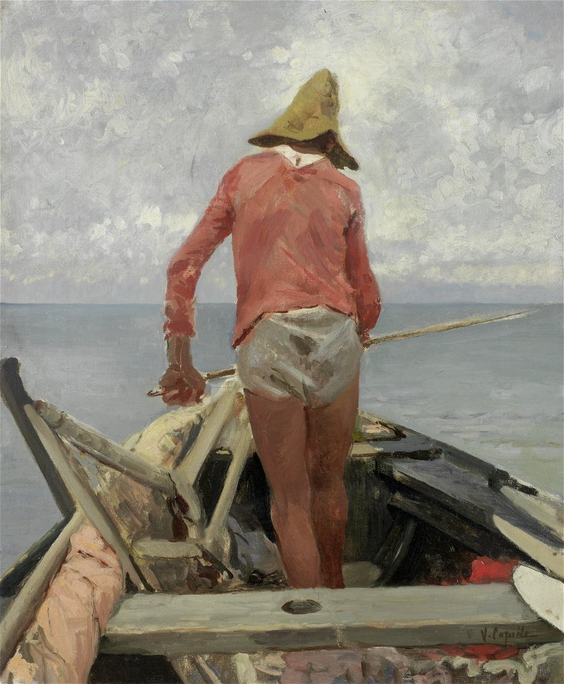 Vincenzo Caprile Study of a fisherman