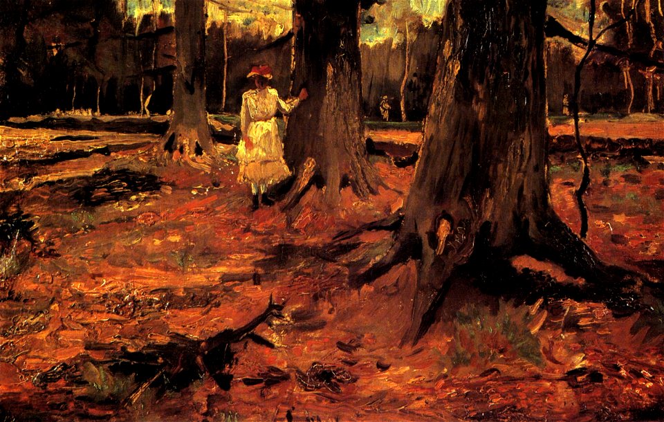 Vincent van Gogh - Girl in White in the Woods F8