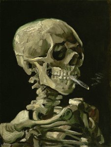 Vincent van Gogh - Head of a Skeleton with a Burning Cigarette - VGM F212