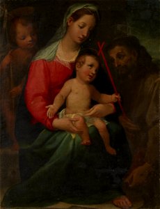 Vincenzo Rustici - Madonna and Child with the Infant Saint John the Baptist and Saint Francis - 74.47 - Minneapolis Institute of Arts. Free illustration for personal and commercial use.