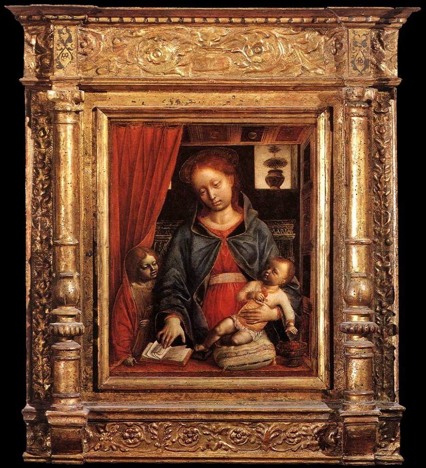 Vincenzo foppa, madonna col Bambino e un angelo
