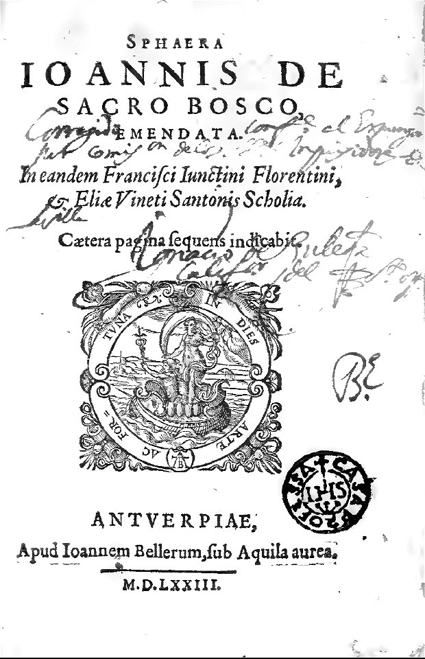 Vinet - Sacro Bosco - La Sphère (1573)