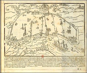 Vinet Antiqvité de Bordeavs plan de la ville (1574)