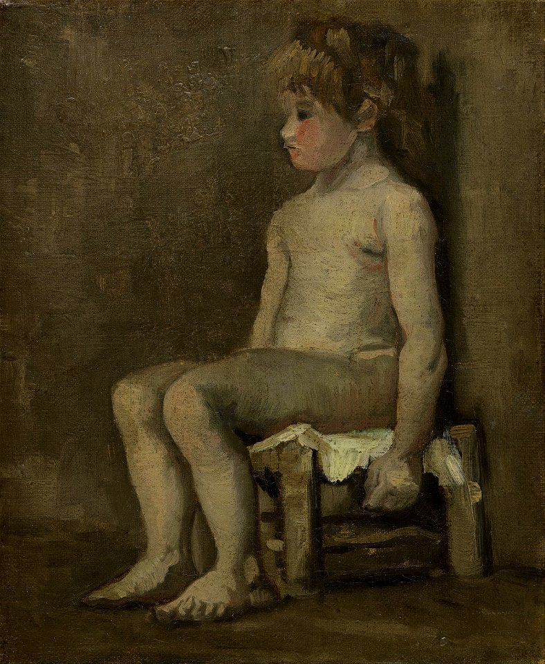 Vincent van Gogh - Nude girl, seated - Google Art Project