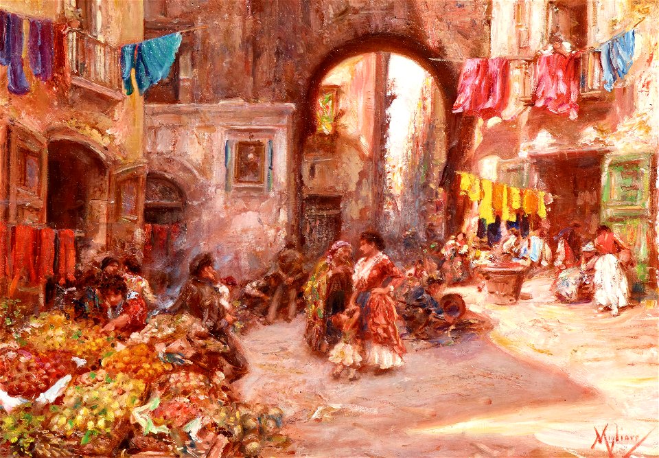 Vincenzo Migliaro Auf dem Markt