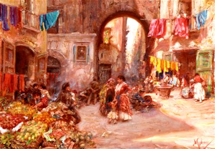 Vincenzo Migliaro Auf dem Markt