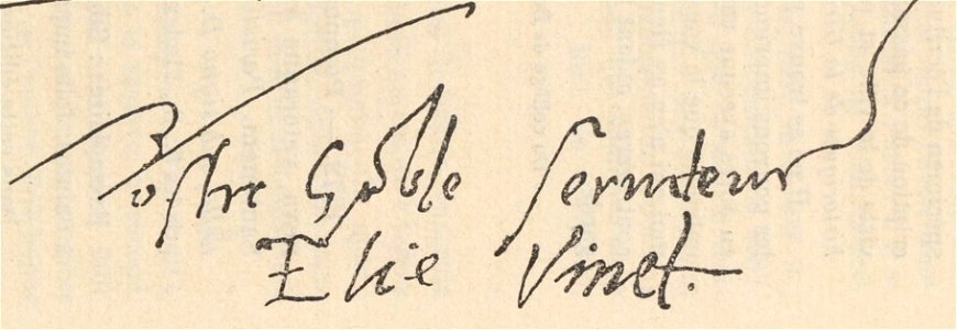 Vinet -Signature (1571)