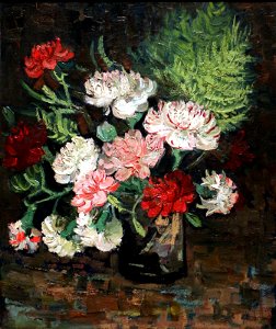 Vincent van gogh, natura morta con garofani, 1886 (cropped)