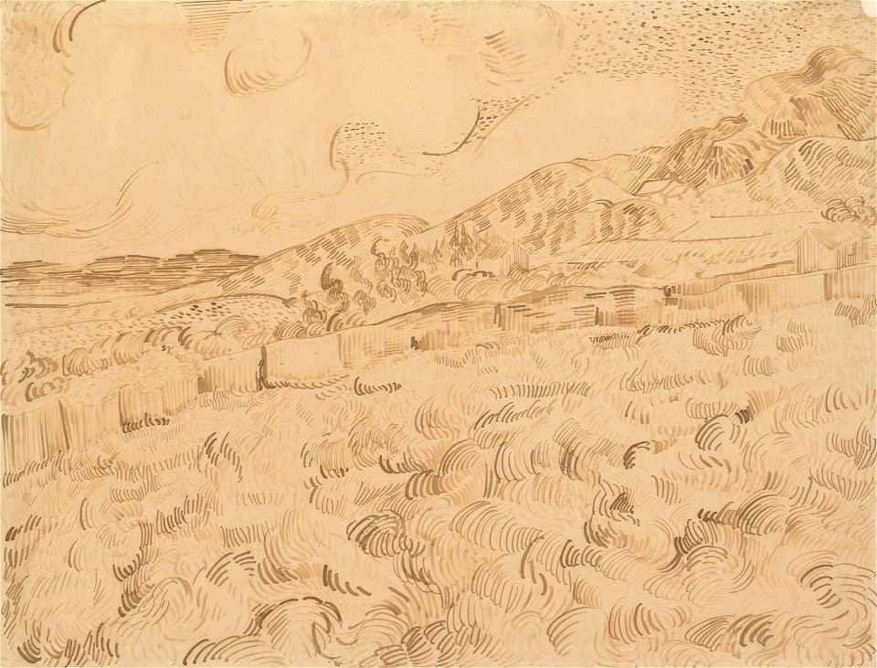 Vincent van Gogh - The Enclosed Wheatfield After a Storm F1547 JH1724