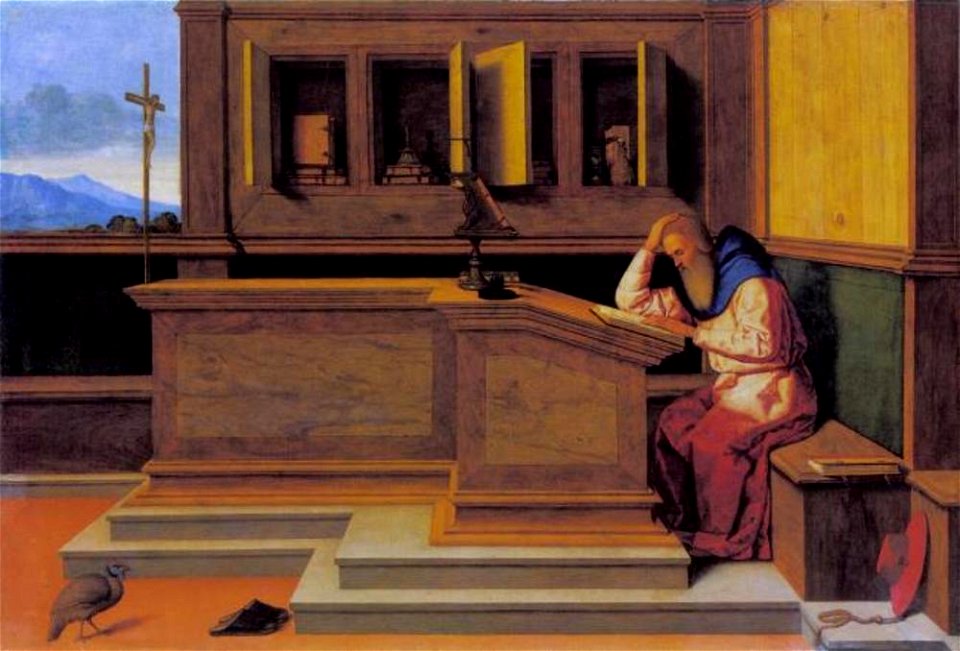 Vincenzo di Biagio Catena - Heilige Hiëronymus in zijn studeervertrek - 839 - Städel Museum