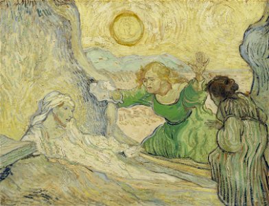 Vincent van Gogh - The raising of Lazarus (after Rembrandt) - Google Art Project