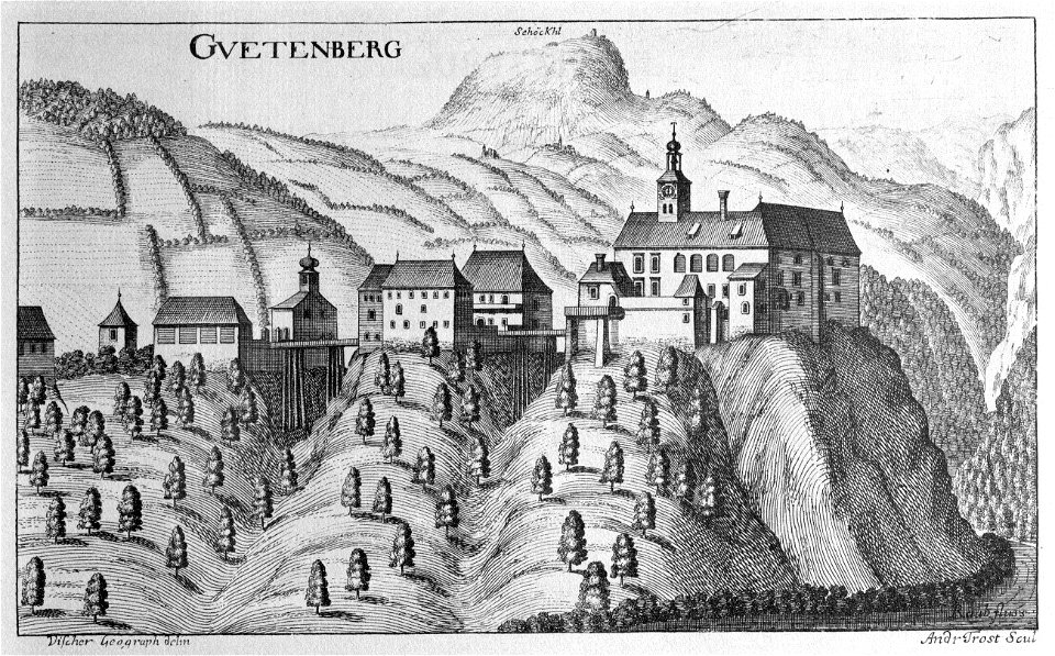 Vischer - Topographia Ducatus Stiria - 150 Gutenberg bei Weiz