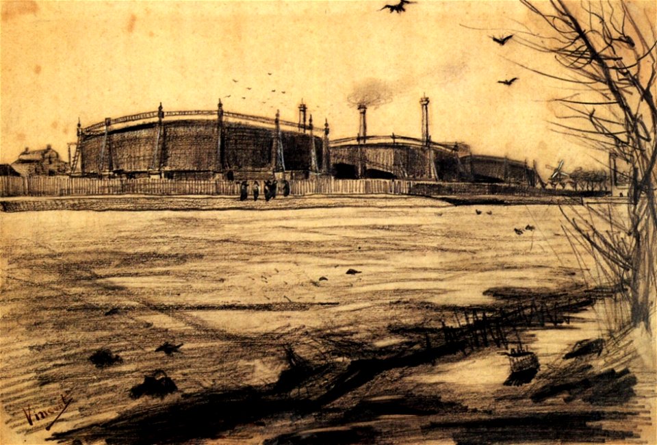 Vincent van Gogh - Gasworks (F924)