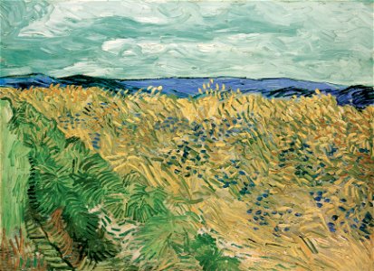 Vincent Van Gogh - Wheatfield With Cornflowers - Google Art Project. Free illustration for personal and commercial use.