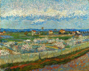 Vincent van Gogh - Perzikbomen in bloei