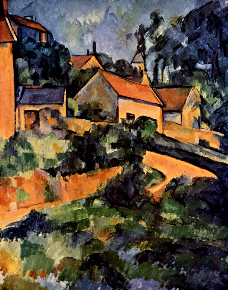 Virage à Montgeroult, par Paul Cézanne