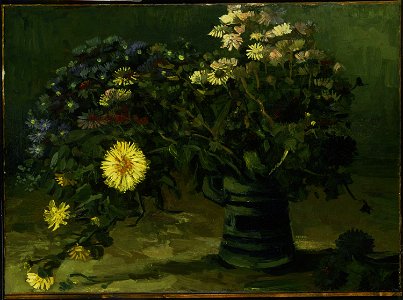 Vincent van Gogh - Stilleven met een boeket van Madeliefjes