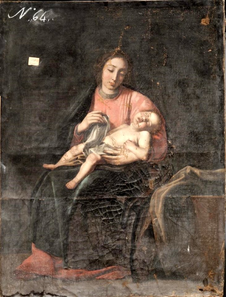 Virgen con el Niño, copia de un original de Alonso Cano (Real Academia de Bellas Artes de San Fernando)