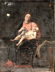 Virgen con el Niño, copia de un original de Alonso Cano (Real Academia de Bellas Artes de San Fernando)