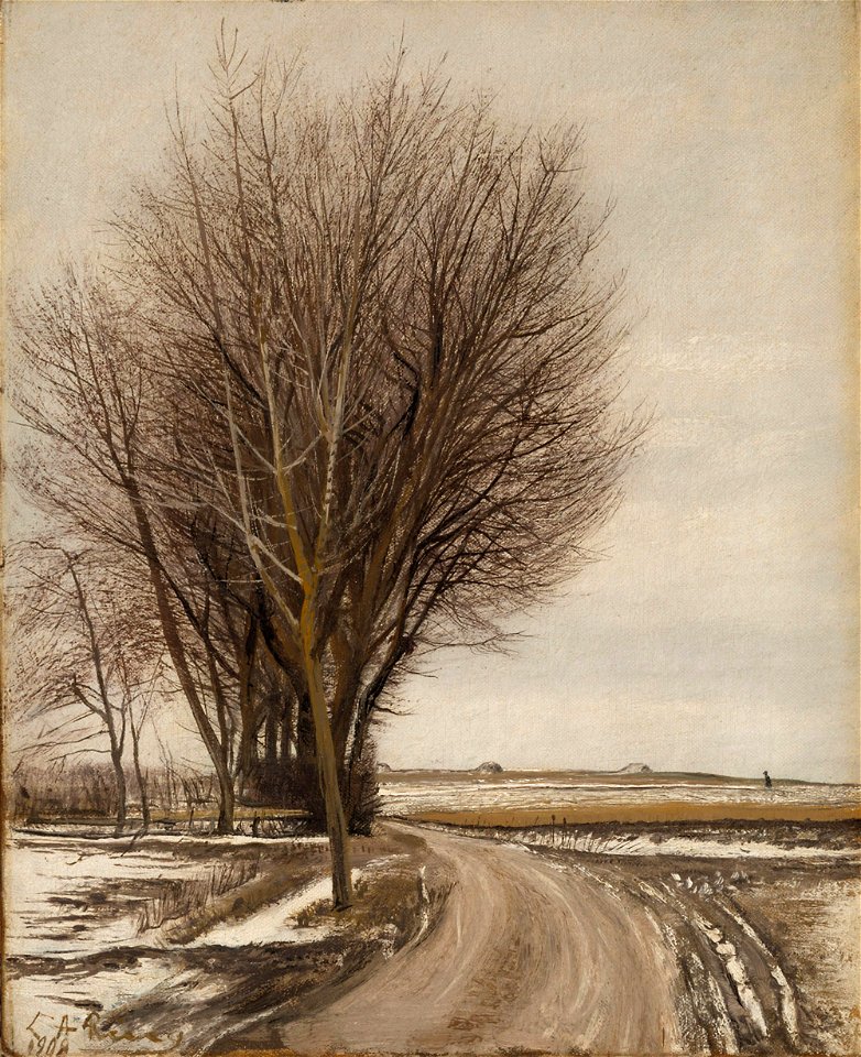 Vinter landskab, Baldersbrønde