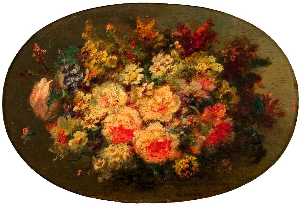 Virgilio Narcisso Diaz de la Pena - Boeket (Bouquet de roses) - 0402 - Rijksmuseum Twenthe