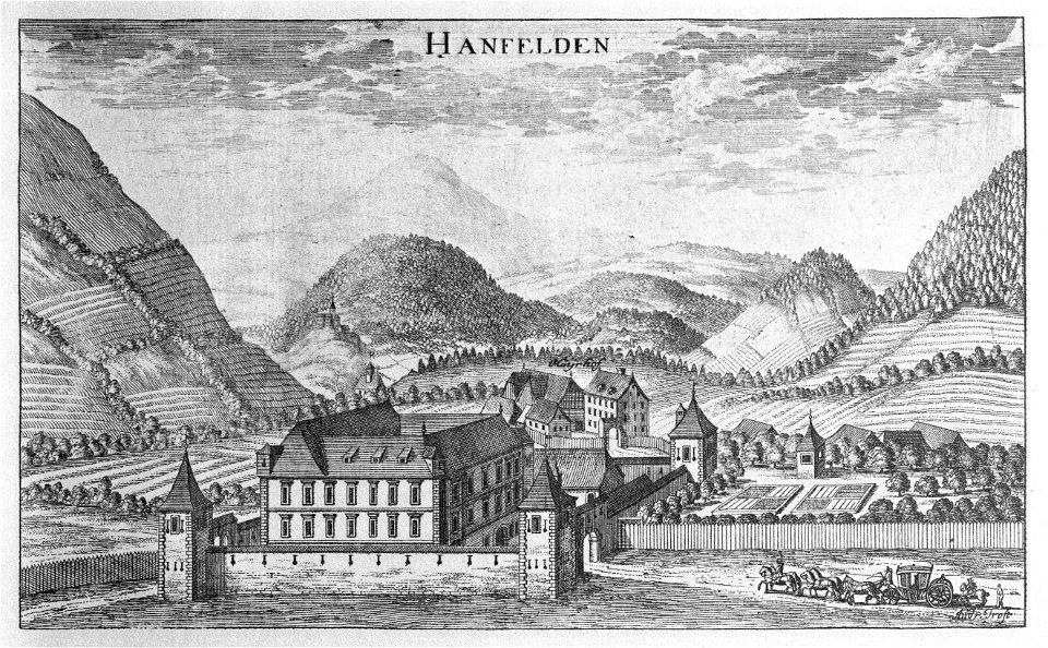 Vischer - Topographia Ducatus Stiria - 158 Hanfelden bei Unterzeiring