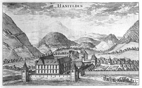 Vischer - Topographia Ducatus Stiria - 158 Hanfelden bei Unterzeiring