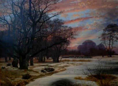 Vinterlandskap - Vilhelm Kyhn