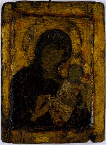 Virgin and Child, with a silver revetment - Google Art Project
