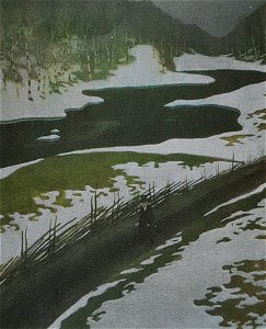 Vinterlandskap x Ivar Arosenius