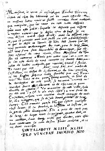 Vinet - lettre 14 novembre 1583 a