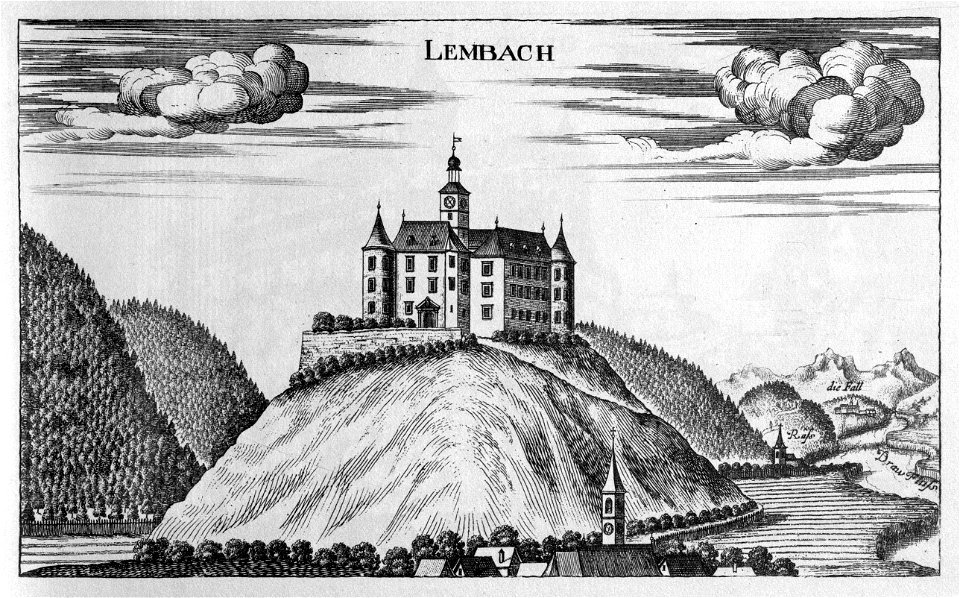 Vischer - Topographia Ducatus Stiria - 226 Lembach bei Marburg - Limbus