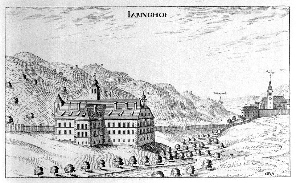 Vischer - Topographia Ducatus Stiria - 186 Jahringhof bei Marburg - Jareninski dvor