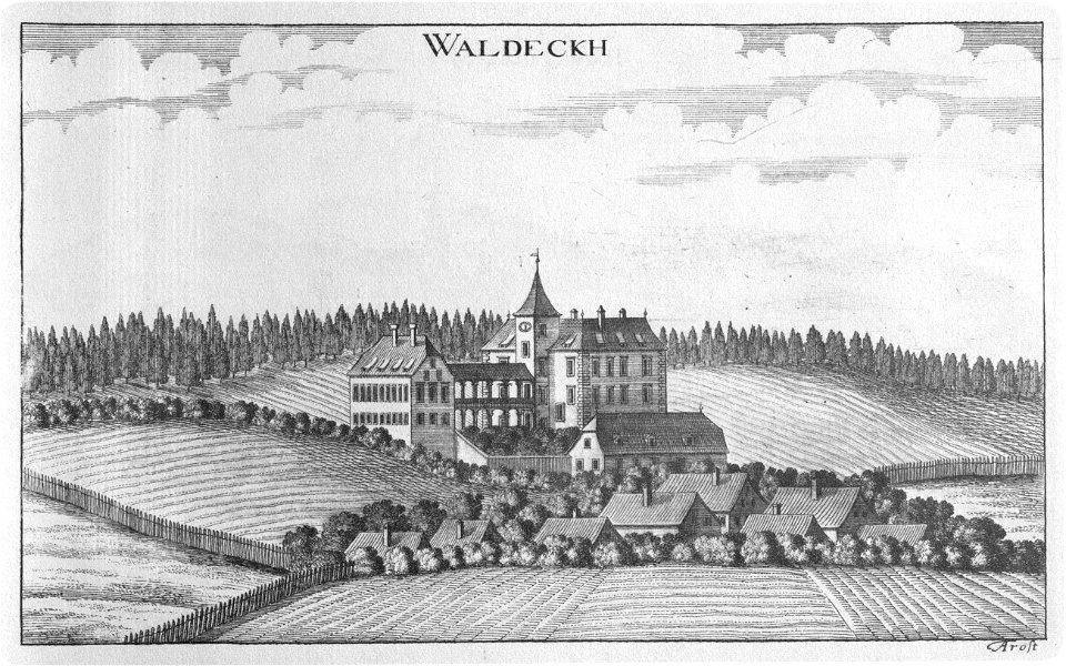 Vischer - Topographia Ducatus Stiriae - 458 Waldegg bei Kirchbach