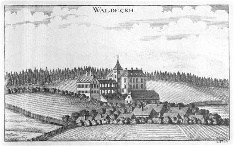 Vischer - Topographia Ducatus Stiriae - 458 Waldegg bei Kirchbach