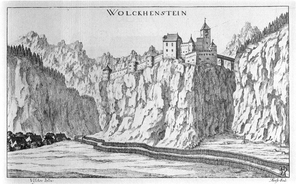 Vischer - Topographia Ducatus Stiriae - 489 Wolkenstein bei Irdning
