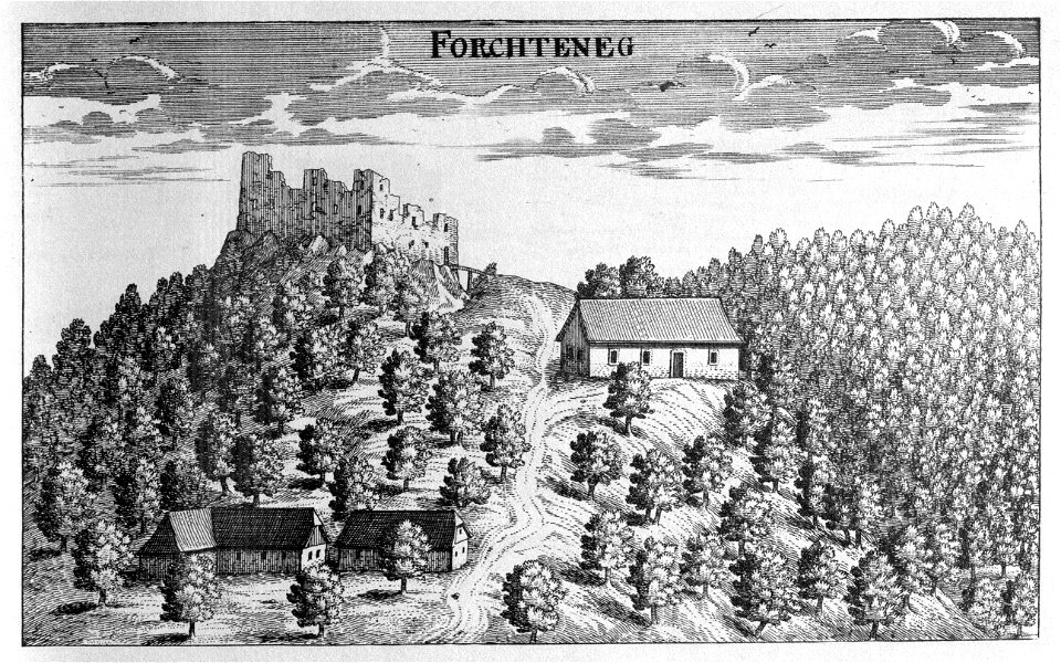 Vischer - Topographia Ducatus Stiria - 074 Forchtenegg bei Schönstein - Forhtenek