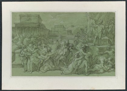 Vincenzo Camuccini (Italian, 1771-1844) - Rape of the Sabines - 2013.54 - Cleveland Museum of Art