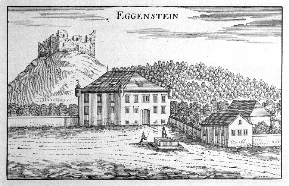 Vischer - Topographia Ducatus Stiria - 046 Eggenstein bei Schönstein - Gorica