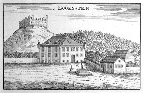 Vischer - Topographia Ducatus Stiria - 046 Eggenstein bei Schönstein - Gorica