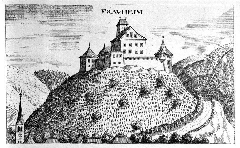 Vischer - Topographia Ducatus Stiria - 080 Frauheim bei Marburg - Fram