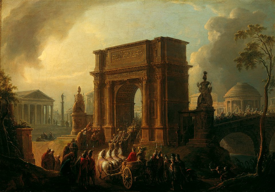 Vinzenz Fischer - Triumphzug eines Feldherrn durch den Titusbogen - 5627 - Österreichische Galerie Belvedere