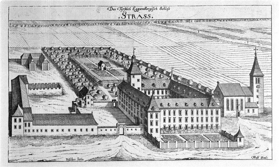 Vischer - Topographia Ducatus Stiriae - 414 Straß bei Leibnitz